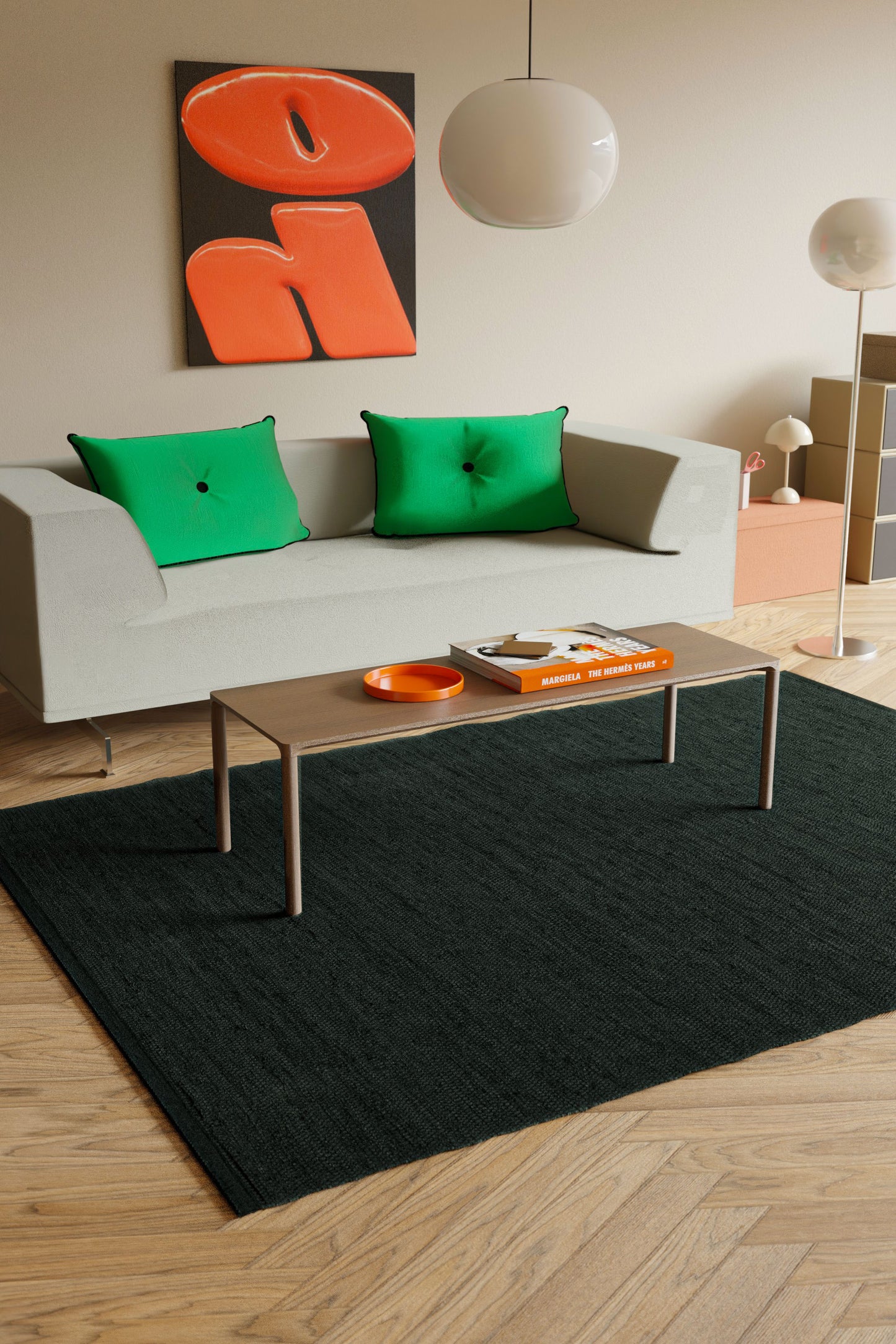 Bomullsmatta, jordgubb