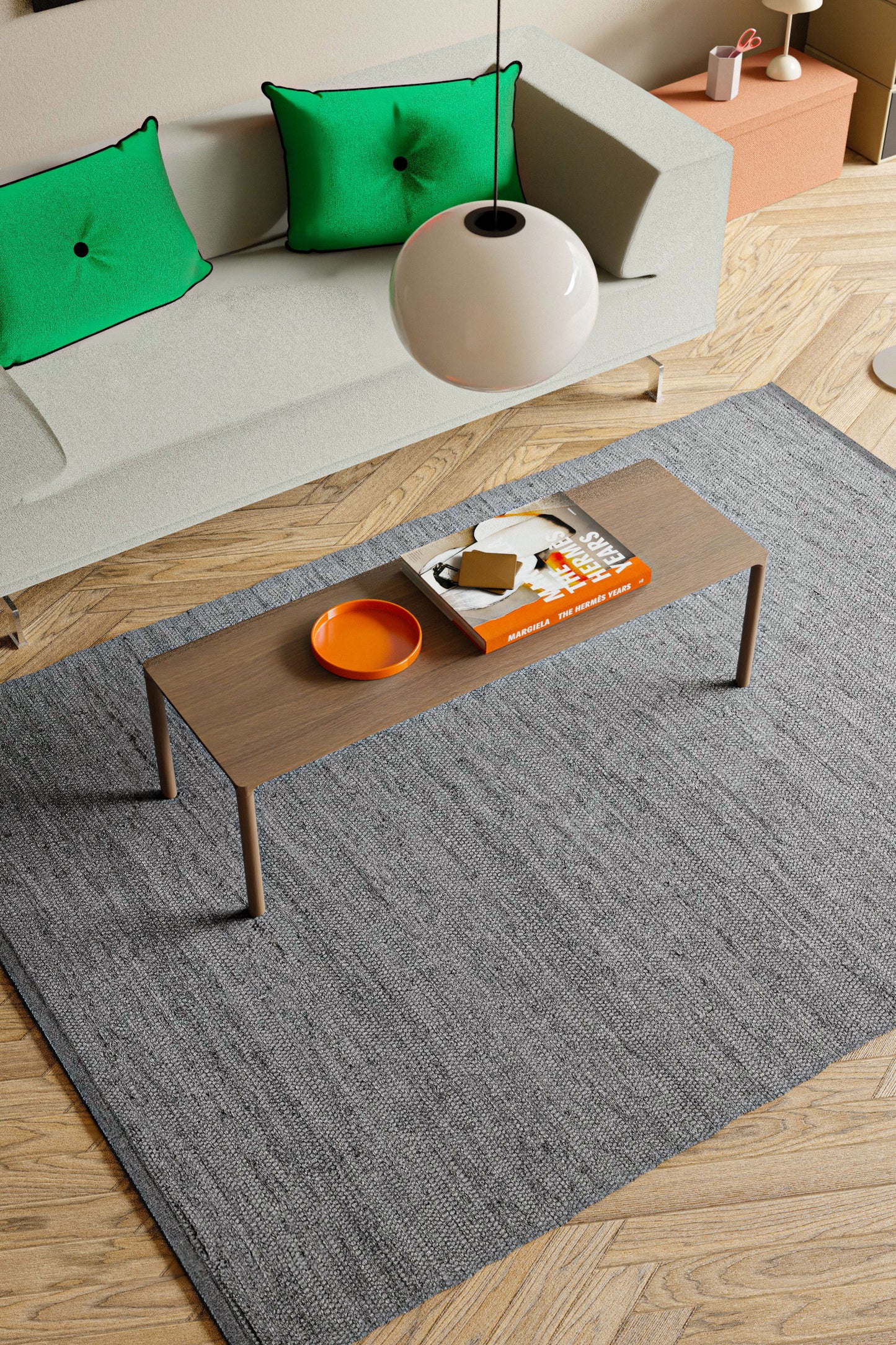 Bomullsmatta, ljusgrå