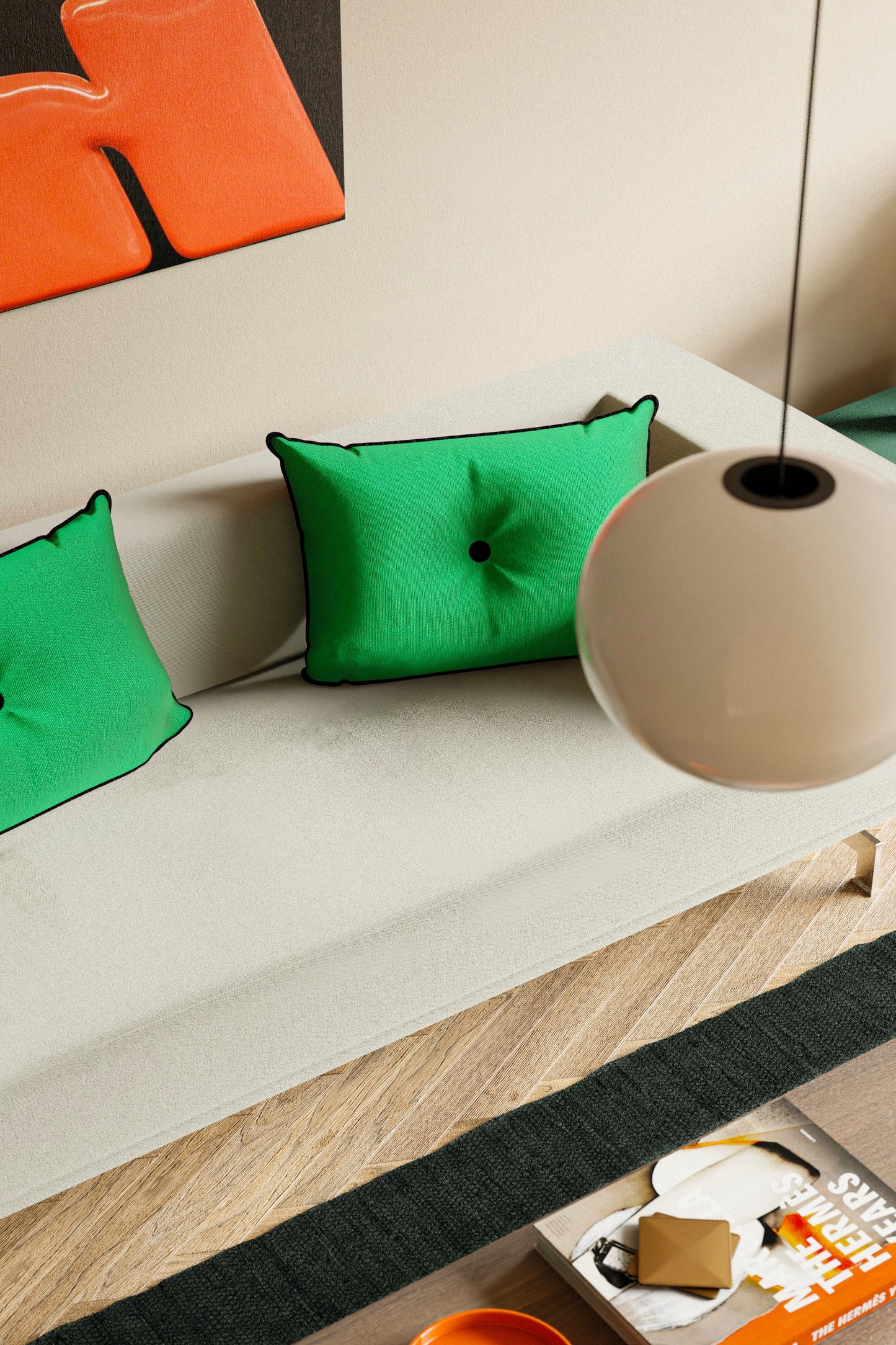 Copenhagen Cushion, Racing Green