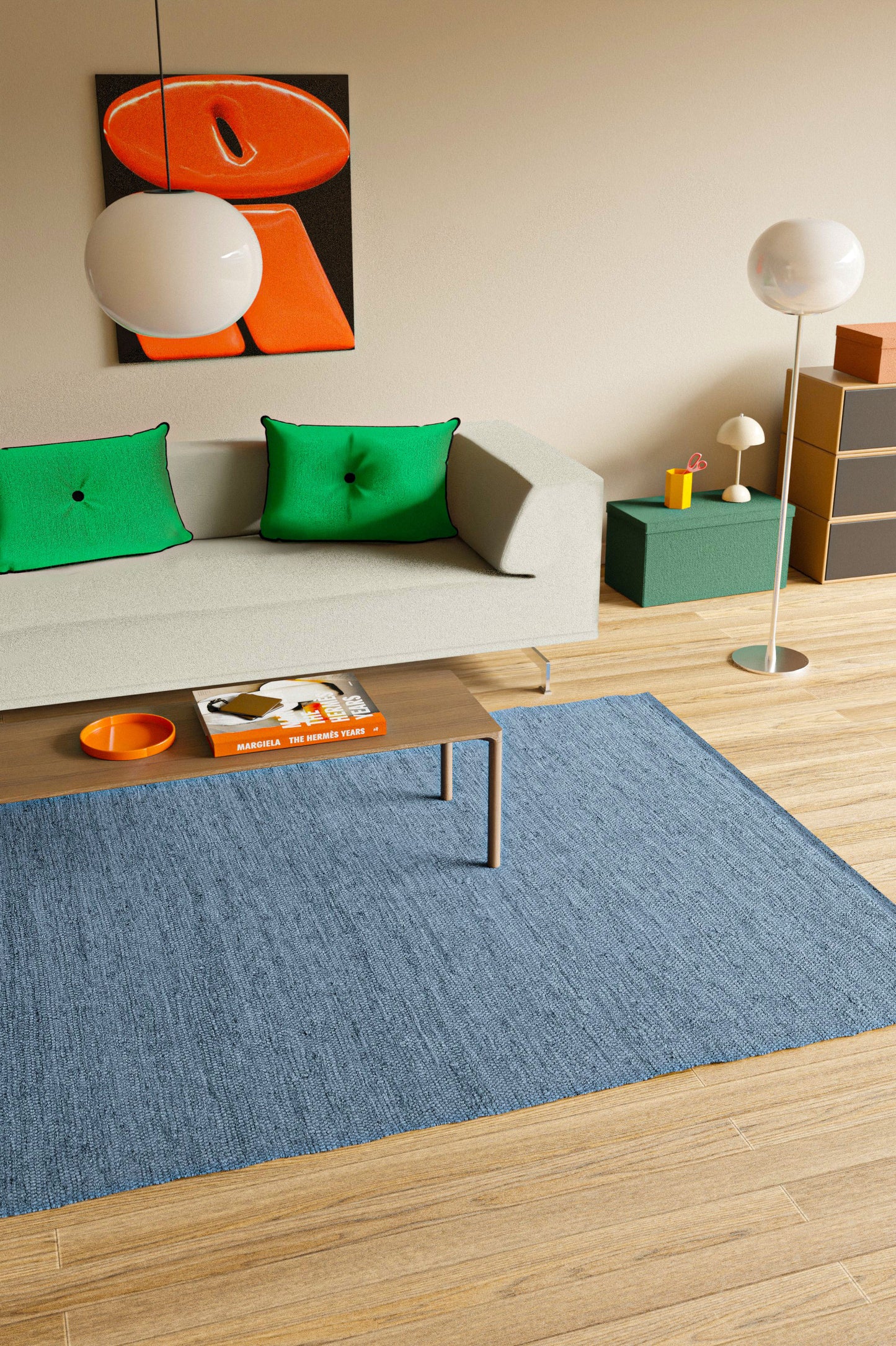 Bomullsmatta, blåbär