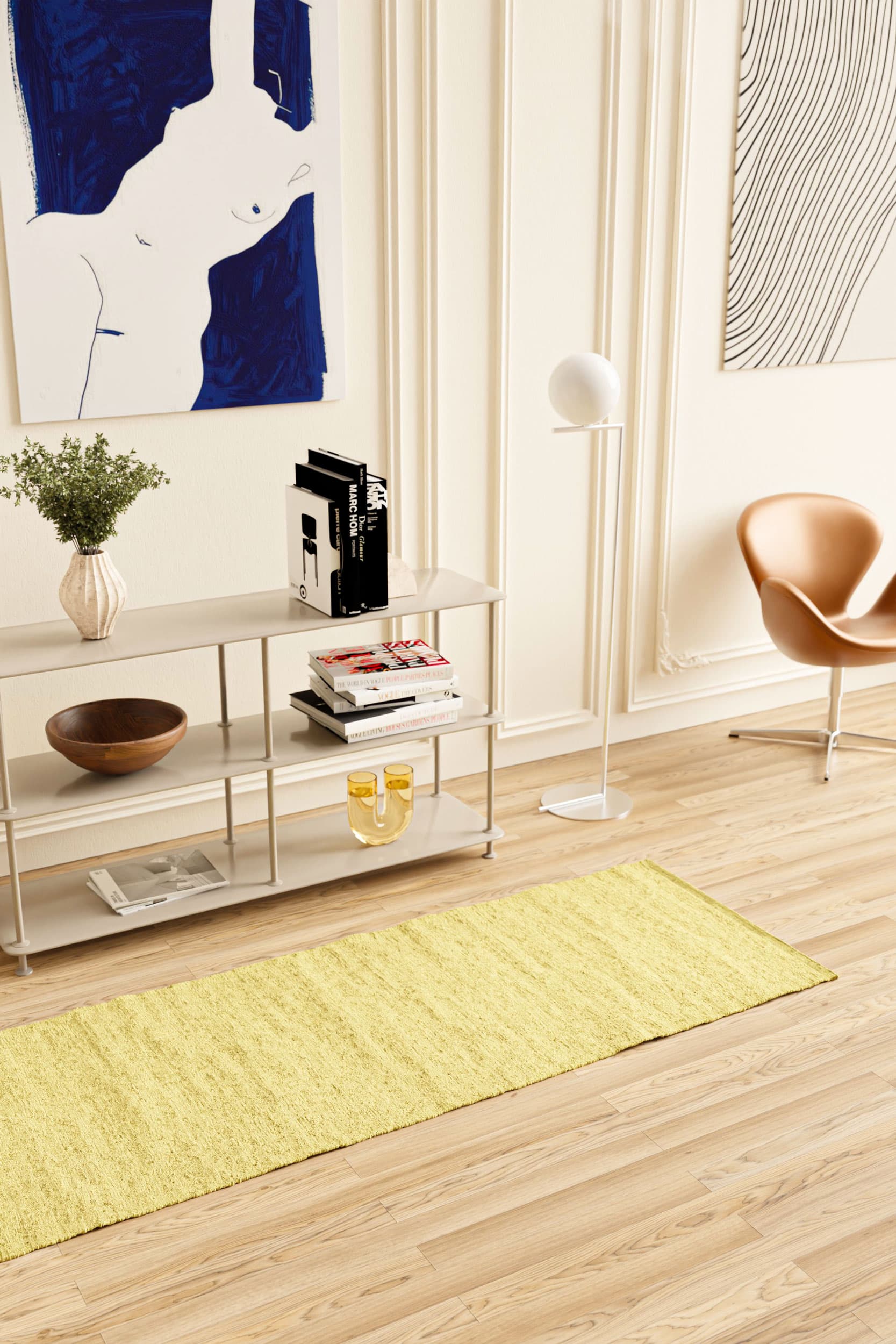 Cotton Rug, Lemon – RUG SOLID